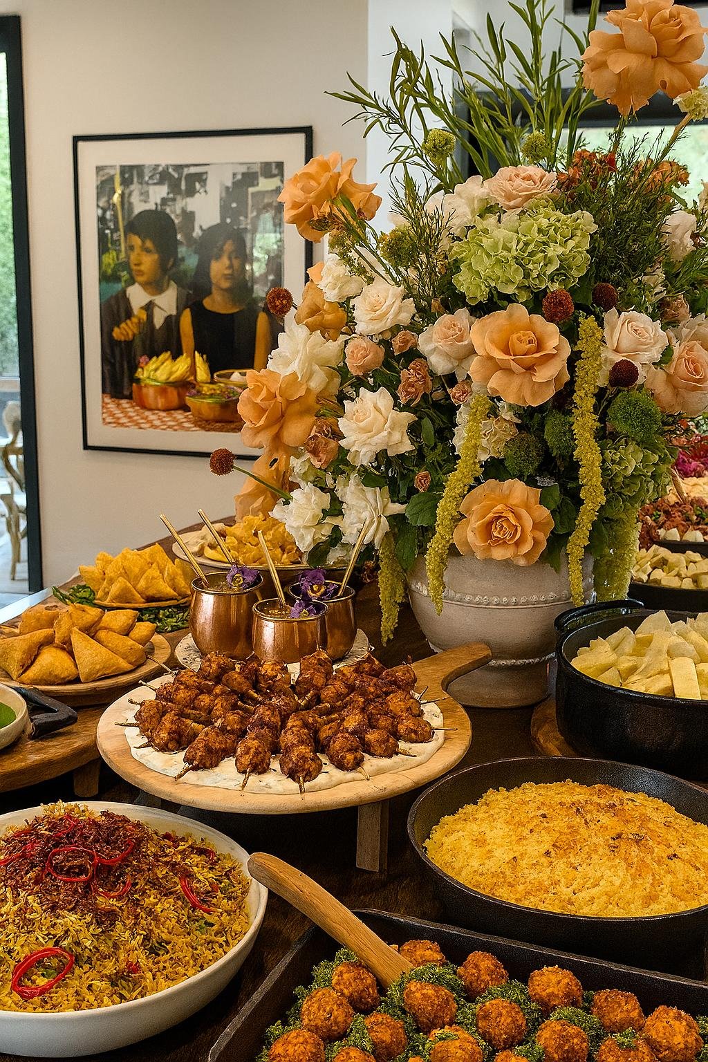 Vibrant Indian fusion food display showcasing signature dishes and colourful flavours by House of Chandel